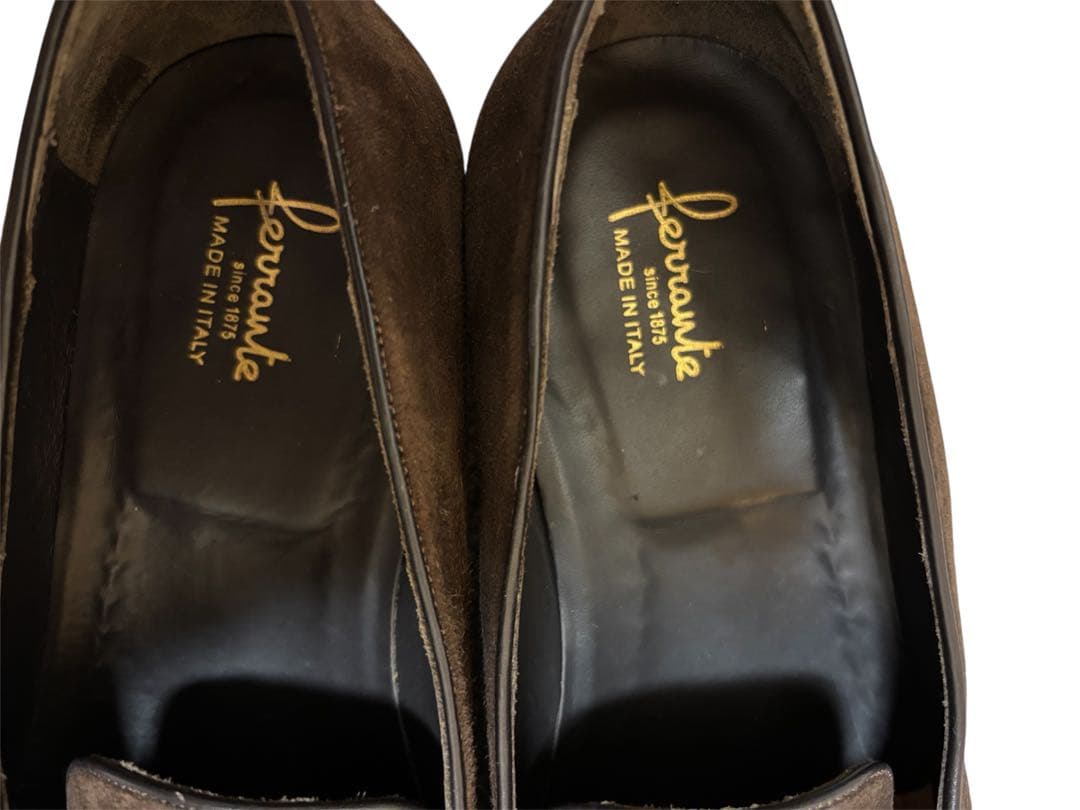 つかさFerrante スエード ローファー ブラウン