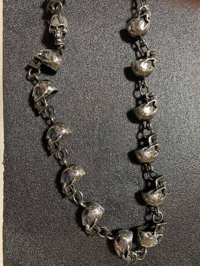 シルバー925 スカル　ウォレットチェーン