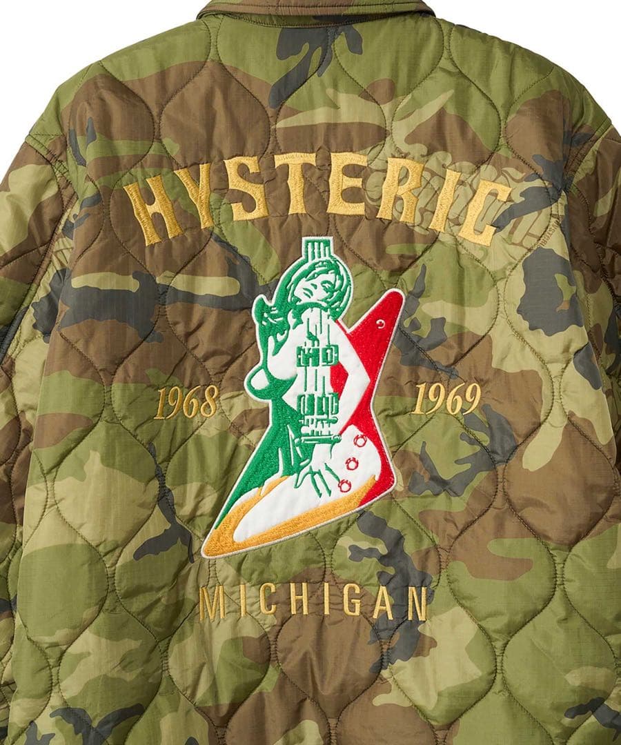 完売品ヒステリックグラマーGUITAR GIRL MICHIGAN刺繍ジャケット