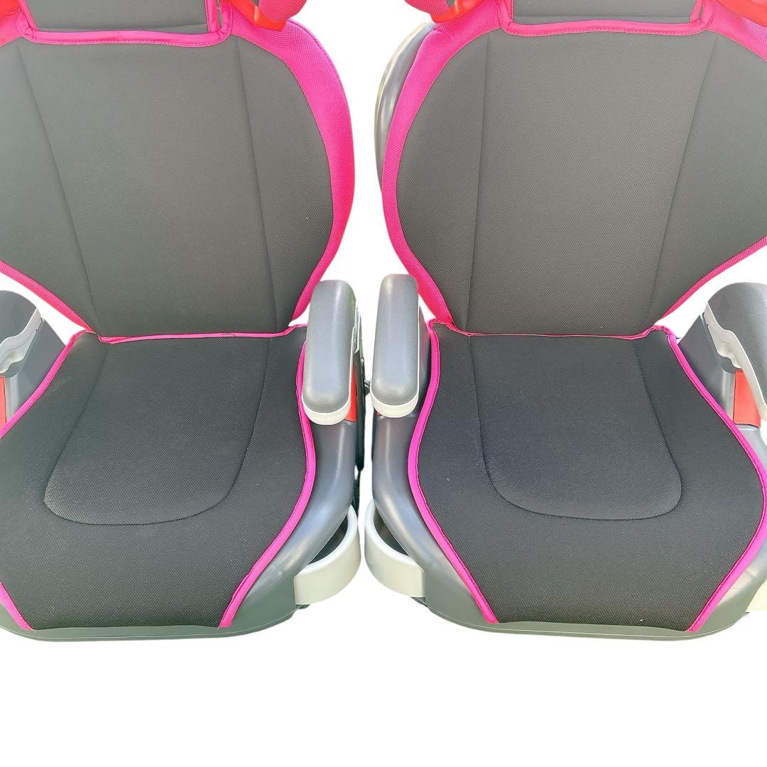 グレコジュニアシート ジュニアマキシカラーズ　ピンク　2台セット