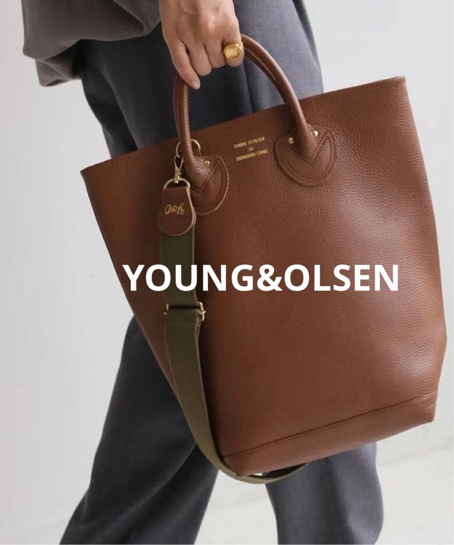 バッグ YOUNG&OLSEN EMBOSSED LEATHER HAVERSACK M