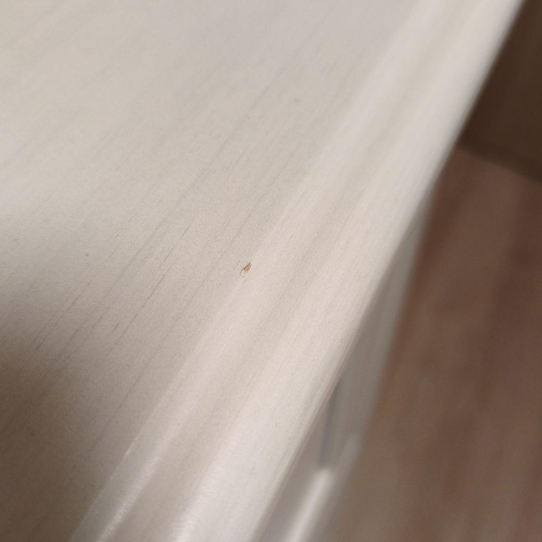 姫　　ホワイト 木製 3段チェスト