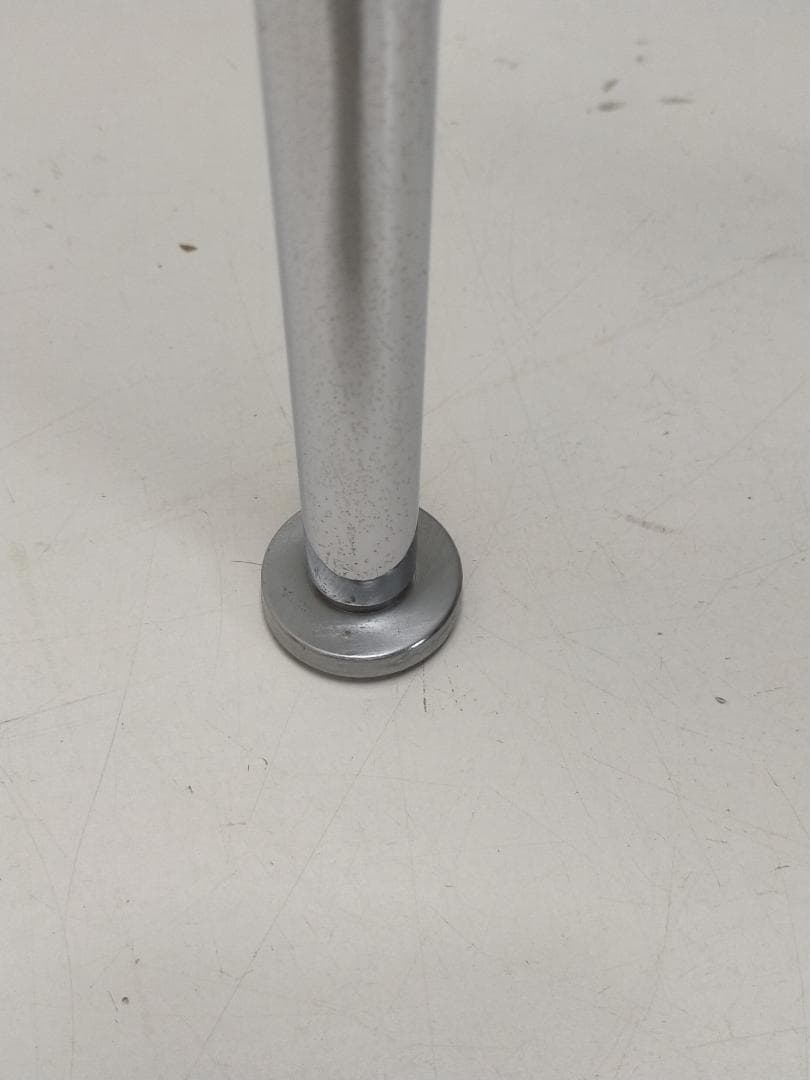 ガラスサイドテーブル 丸型 強化ガラス クロム脚 　北欧風　250808-2Y