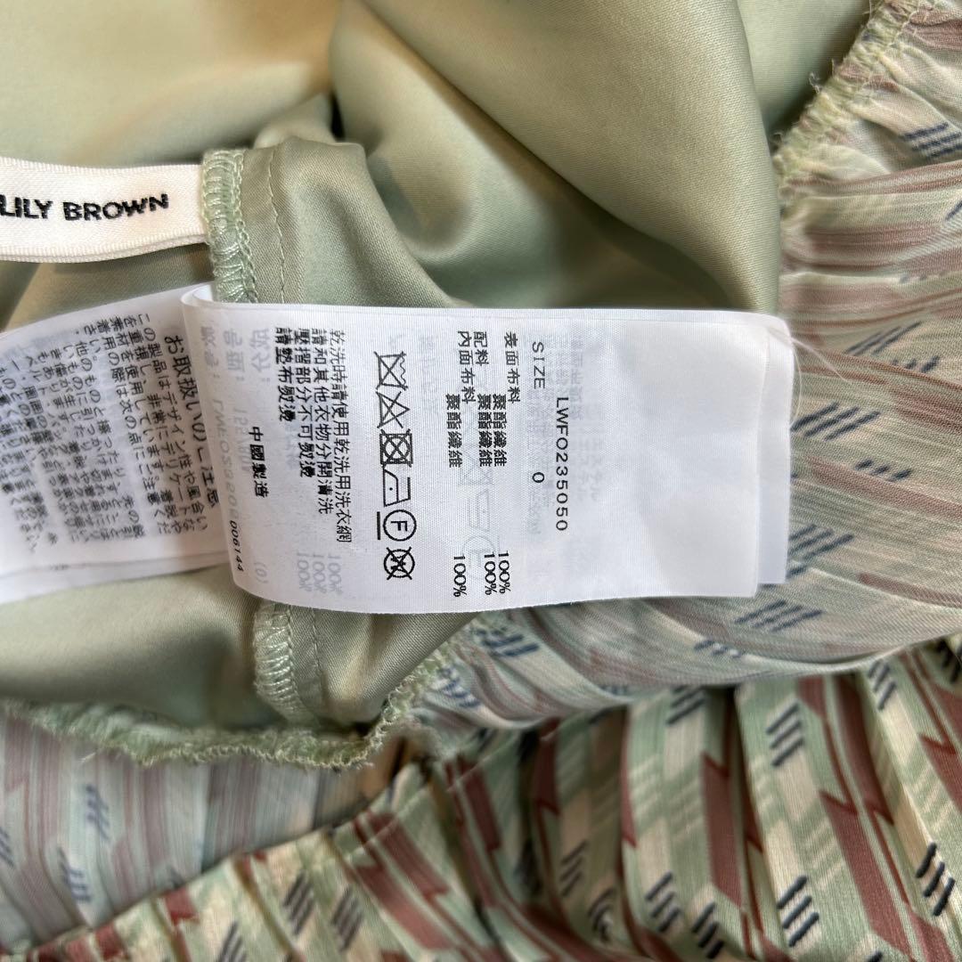 リリーブラウン　LILY BROWN　ボウタイワンピース