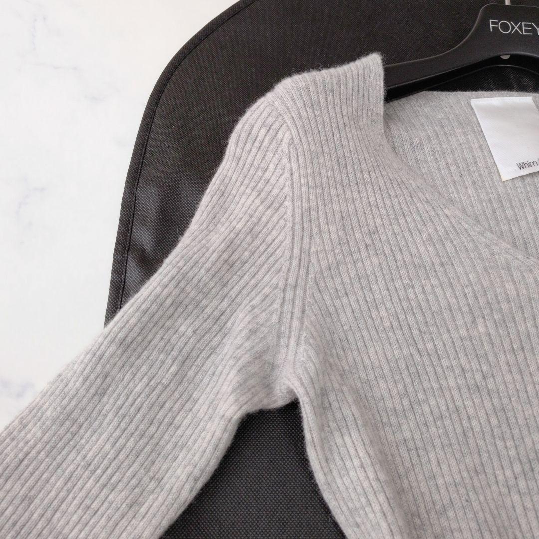 専用 ウィムガゼット ニットワンピース カシミヤ100% グレー Vネック F