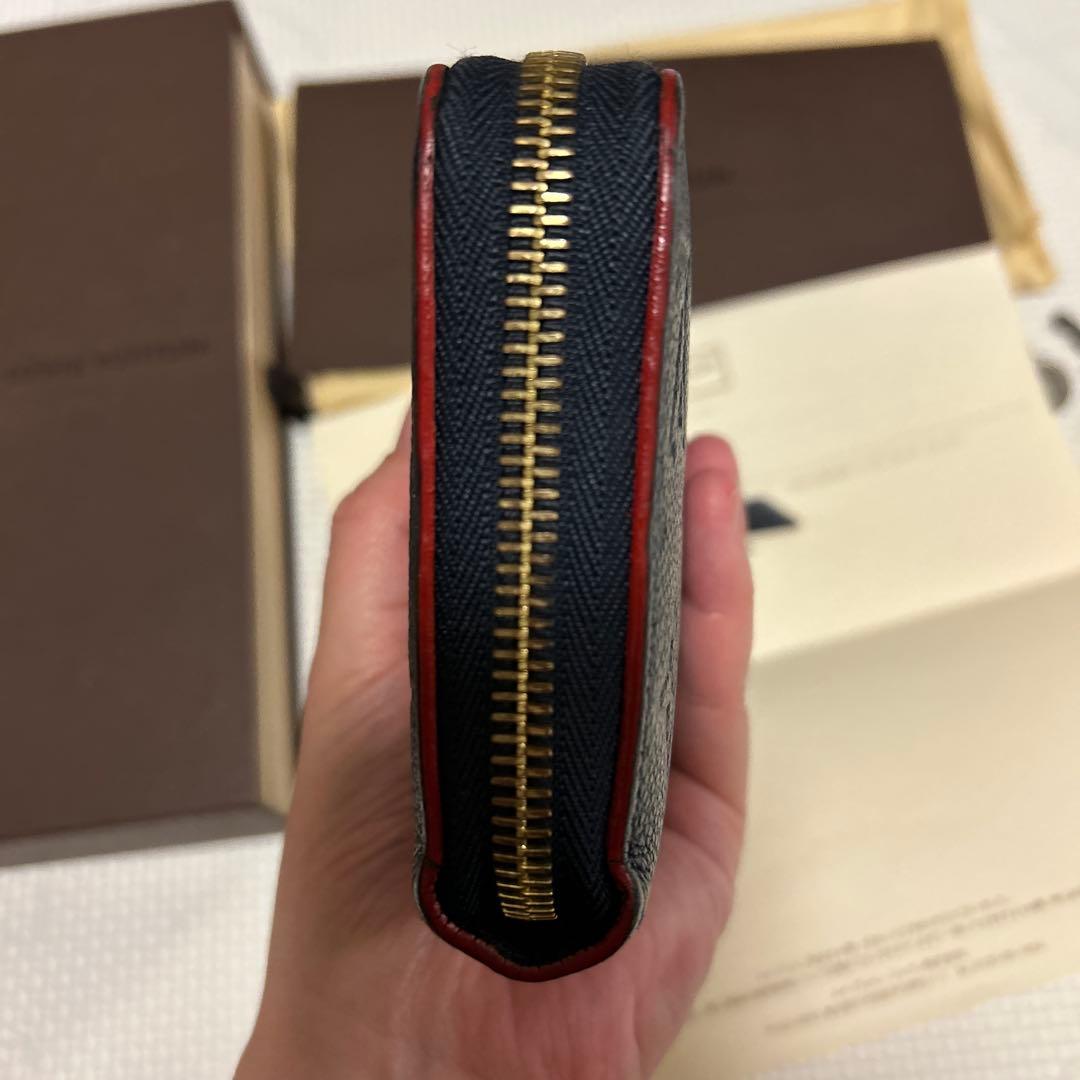 【taka】ルイヴィトン M62121 ジッピー・ウォレット　ネイビー