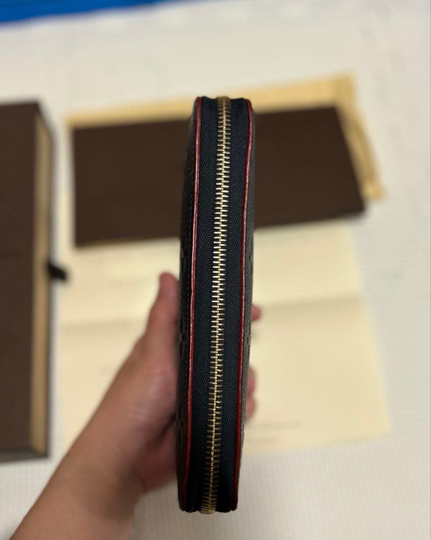 【taka】ルイヴィトン M62121 ジッピー・ウォレット　ネイビー