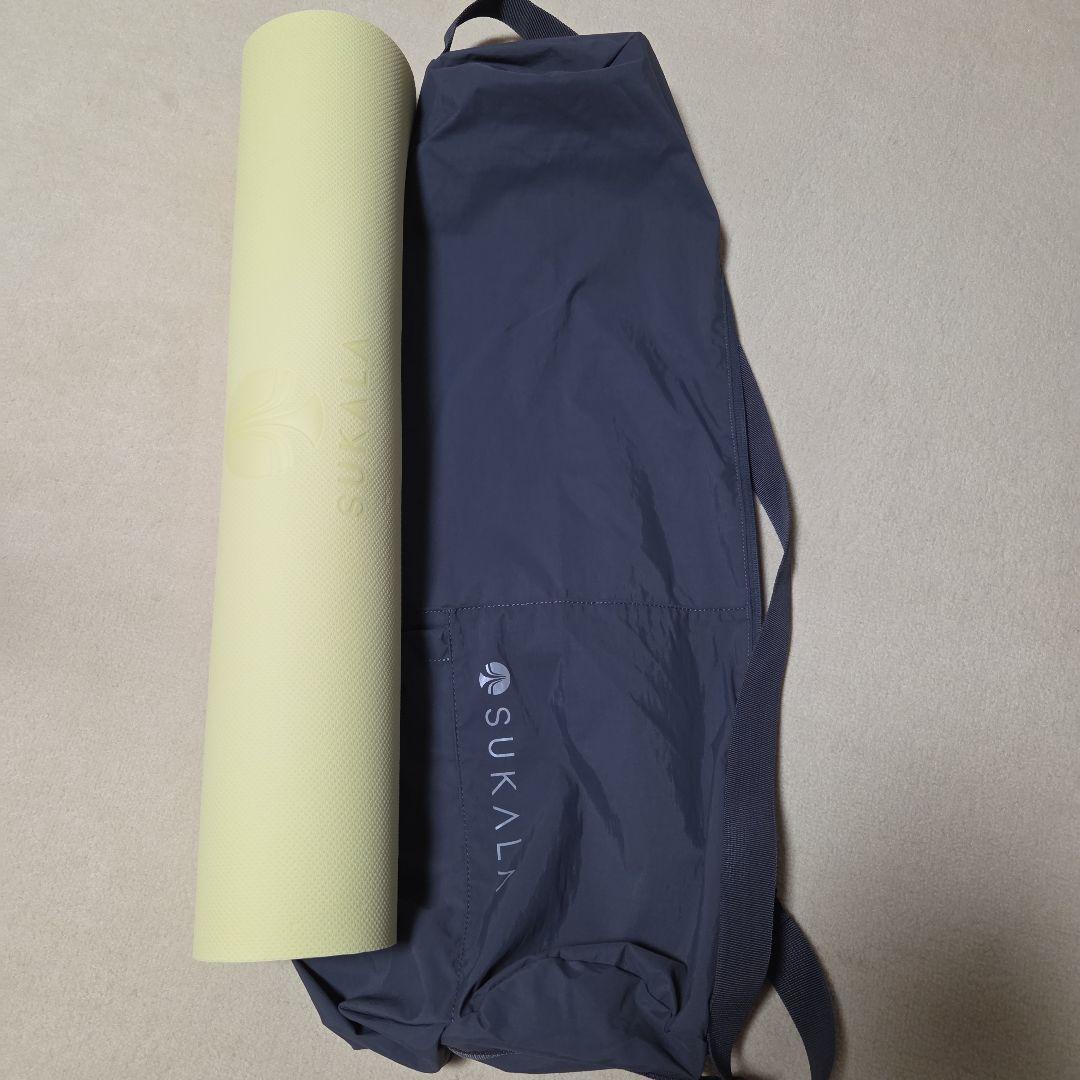 Lava SUKALA ヨガマット イエロー ミント 収納バッグ付き