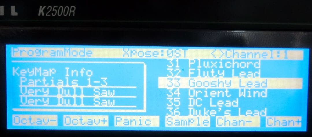 値下げ KURZWEIL K2500R サンプルオプション 完動 美品