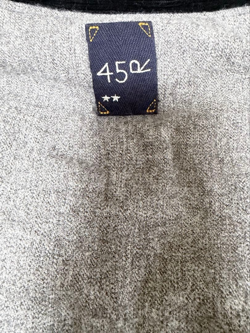 【お値下げ中】45rpm 小麦　デニム　キルティングジャケット