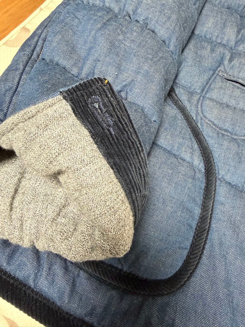 【お値下げ中】45rpm 小麦　デニム　キルティングジャケット