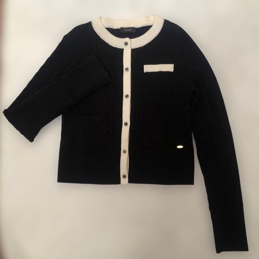 anuans 【ZOZO限定商品＆限定カラー】リトルケーブルニットカーディガン