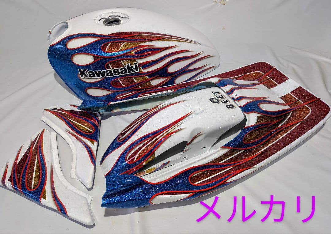 ゼファーχ 外装セット　送料無料　カスタムペイント　反射　ゼファー400