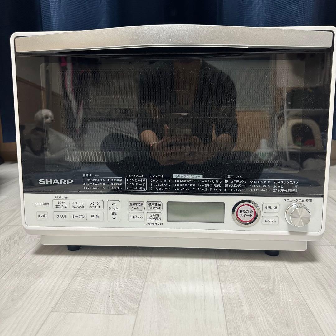 【ジャンク】SHARP RE-SS10X｜電源OK加熱不可｜部品取り/修理ベース