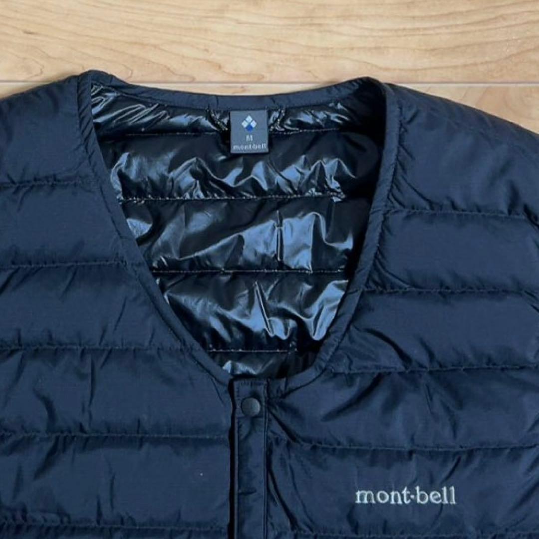 モンベル mont-bell スペリオダウン Vネックベスト メンズ　黒　M