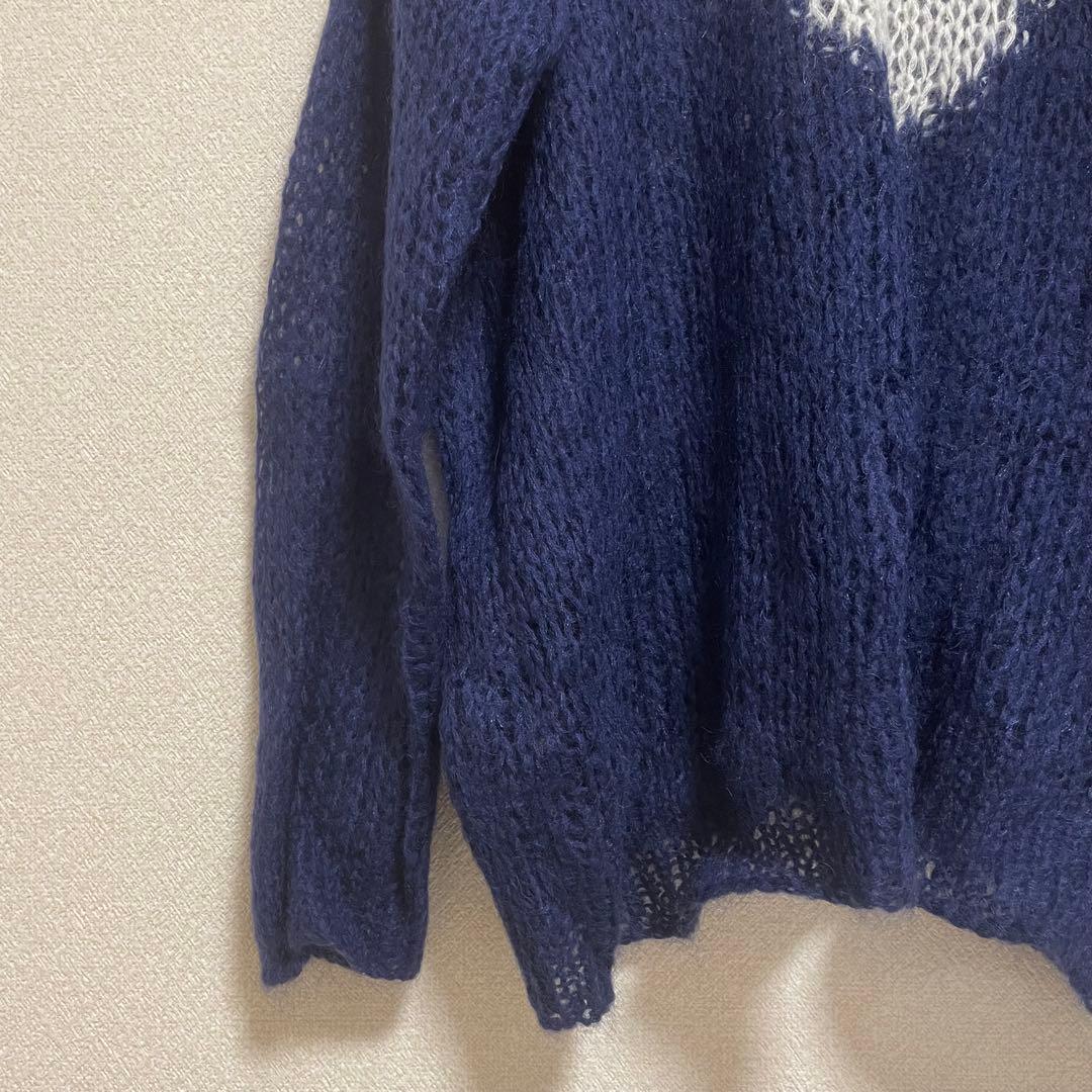 トップス DAIRIKU 23AW Heart Mohair Knit Pullover