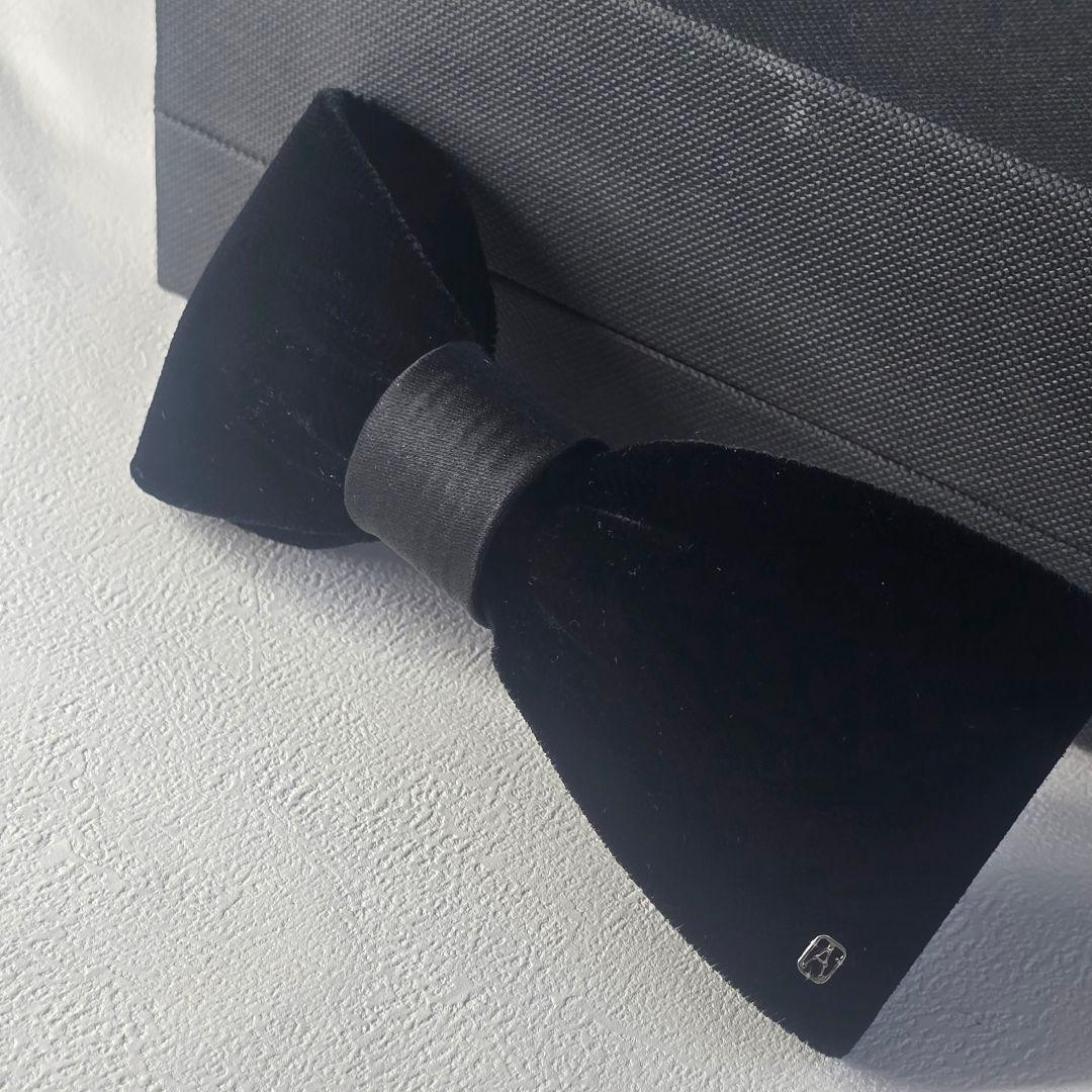 ALEXANDRE DE PARIS　かわいいリボンバレッタ　ブラック