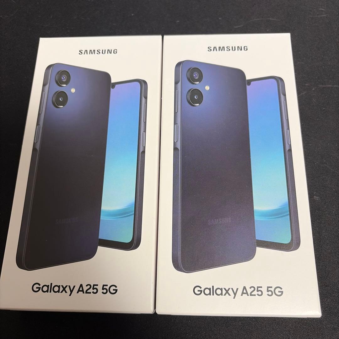 galaxy a25 5g ブラック　64gb 2台　ワイモバイル