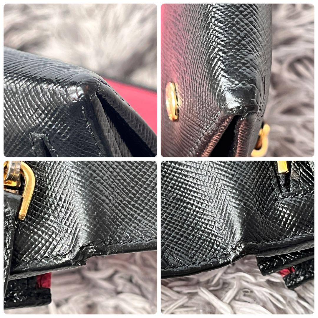 PRADA サフィアーノ　マルチカラー　長財布　メタルロゴ　サフィアーノ