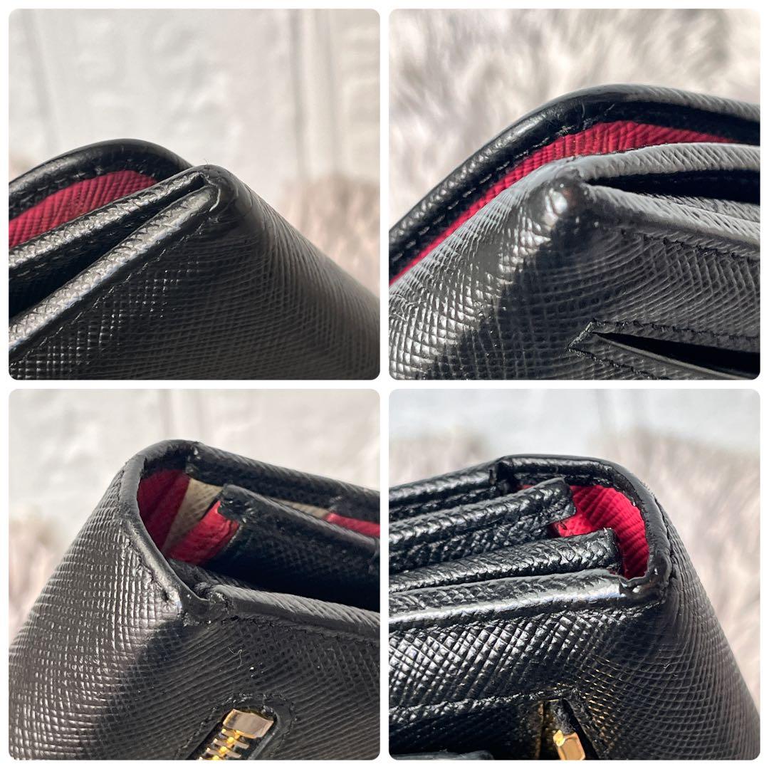 PRADA サフィアーノ　マルチカラー　長財布　メタルロゴ　サフィアーノ