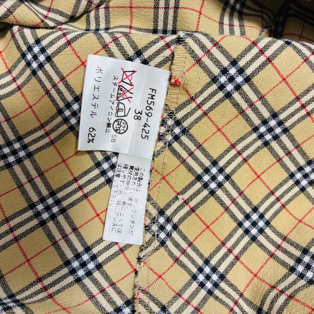 BURBERRY BLUE LABEL ノバチェック シャツワンピース 38 M