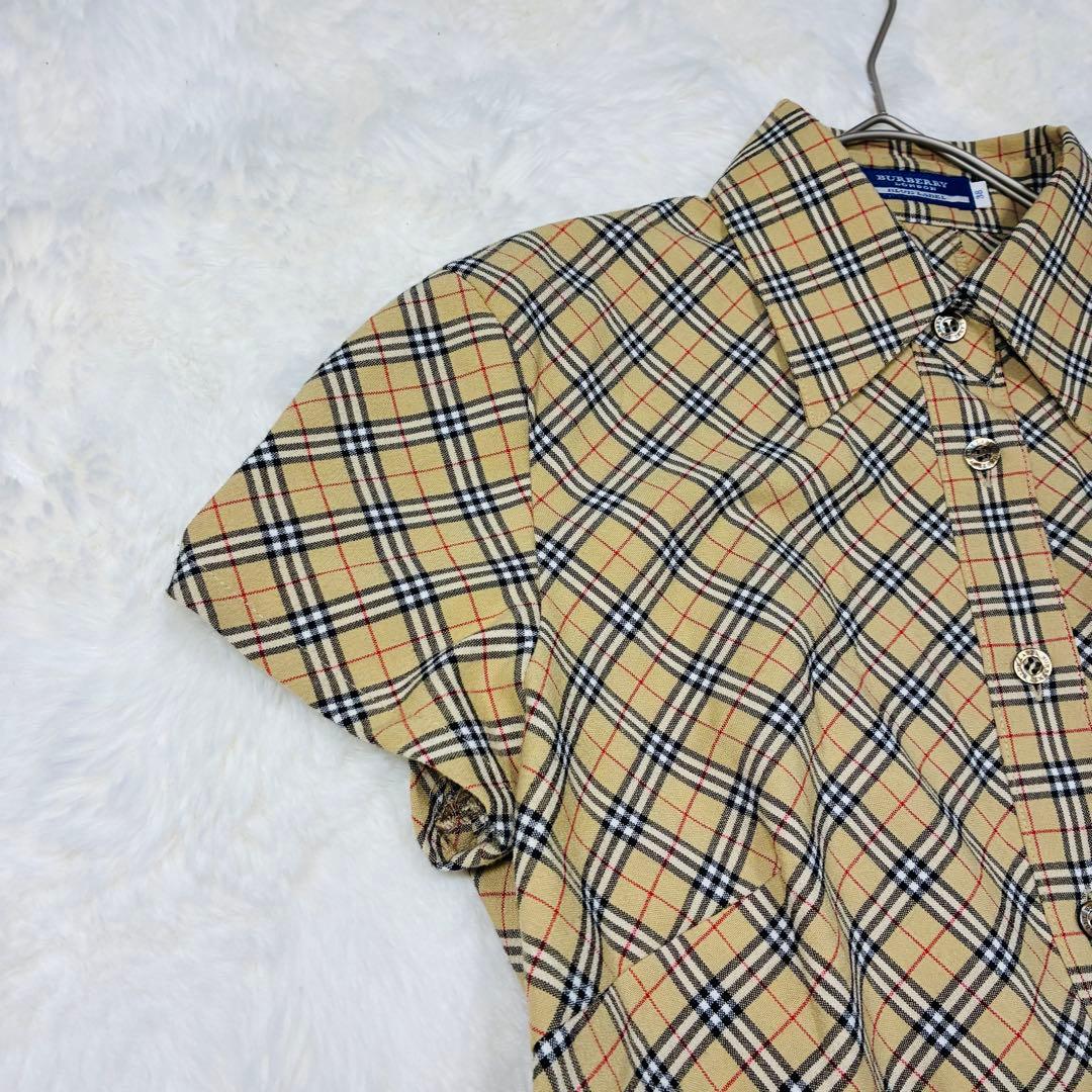 BURBERRY BLUE LABEL ノバチェック シャツワンピース 38 M