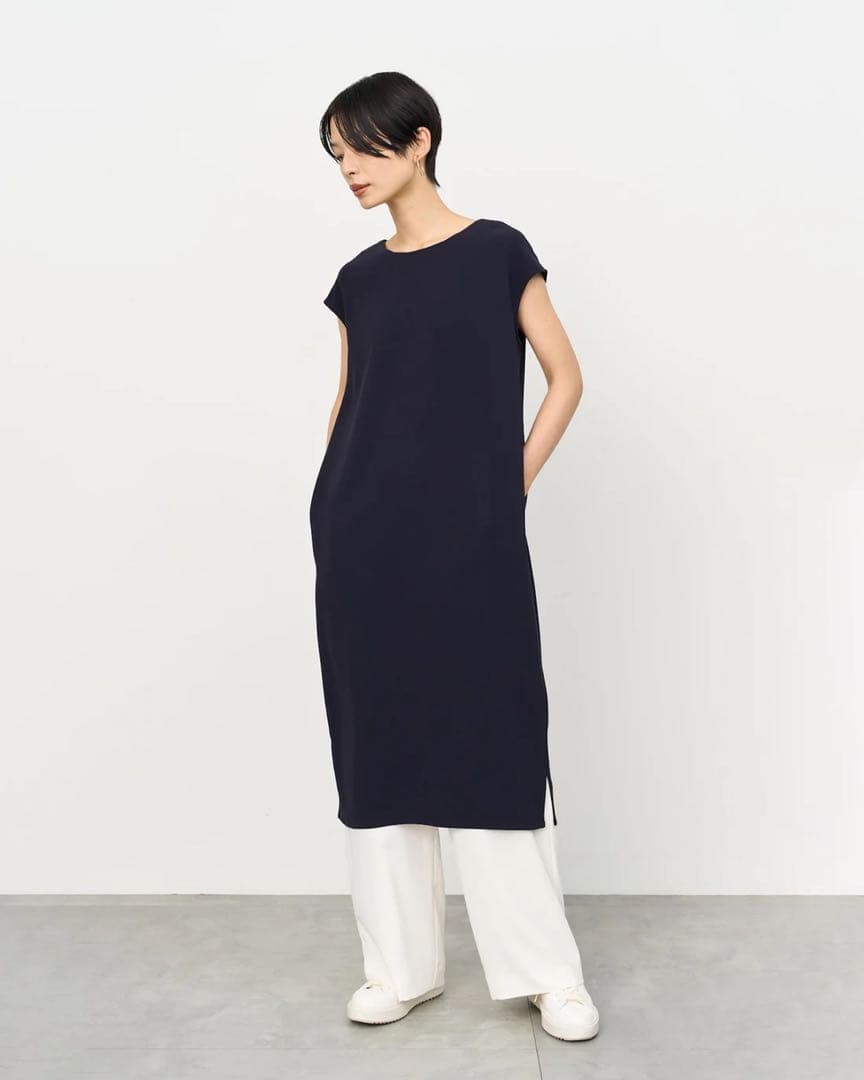 美品✨SOEJU ソージュ　2WAYワンピース　ネイビー　Mサイズ　現行品