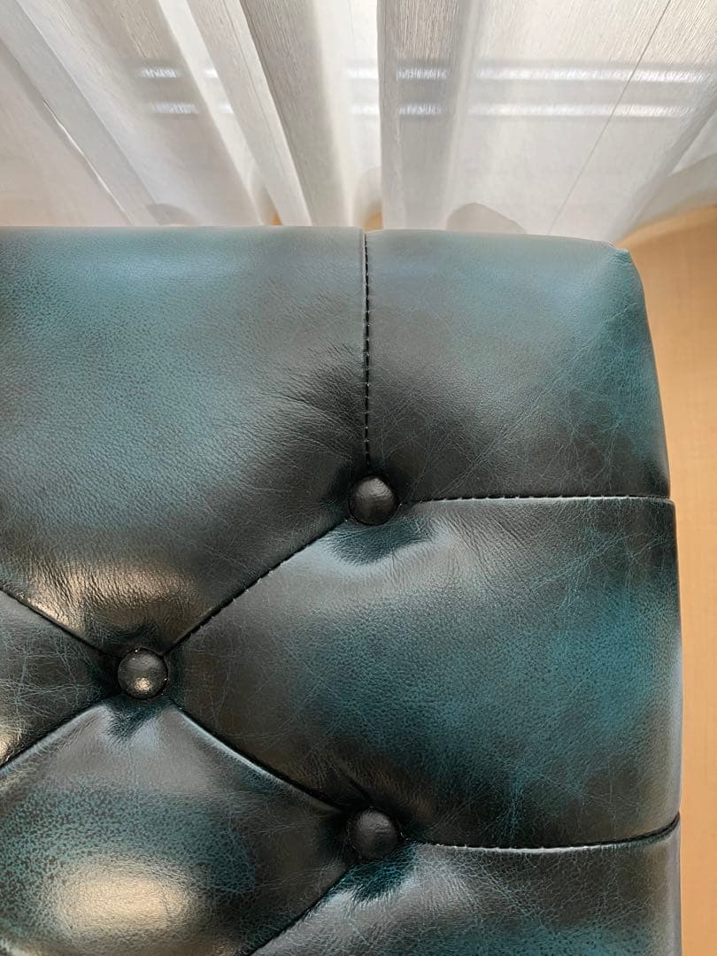 本革 スツール チェスターフィールド レザー スツール