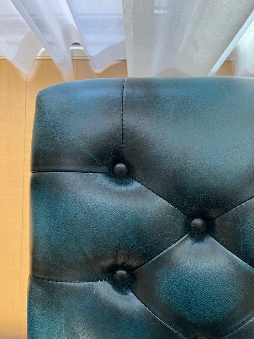 本革 スツール チェスターフィールド レザー スツール