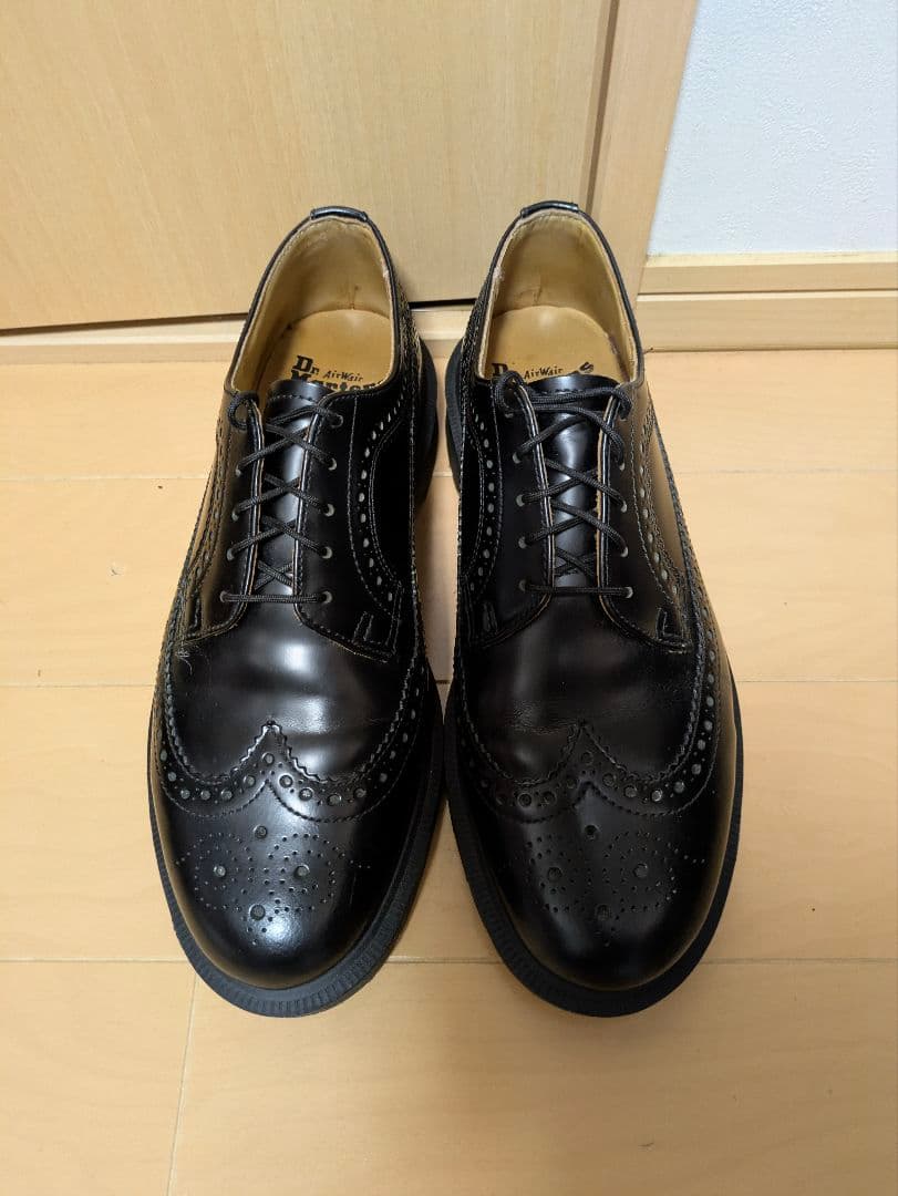 Dr. Martens 3989 ブラック ドレス UK8 ウイングチップ