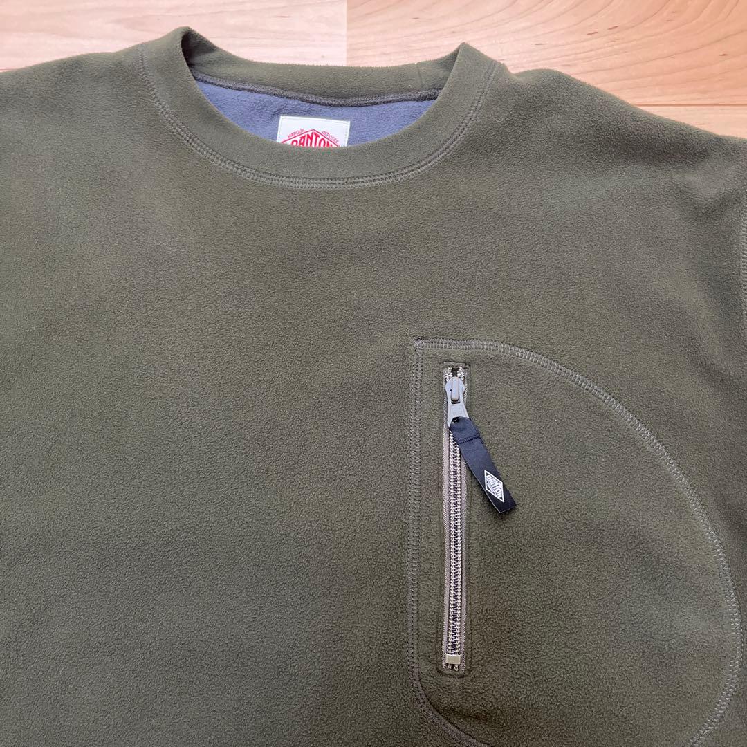 け*ん様 【美品】ダントン フリース プルオーバー 40 オリーブ カーキ