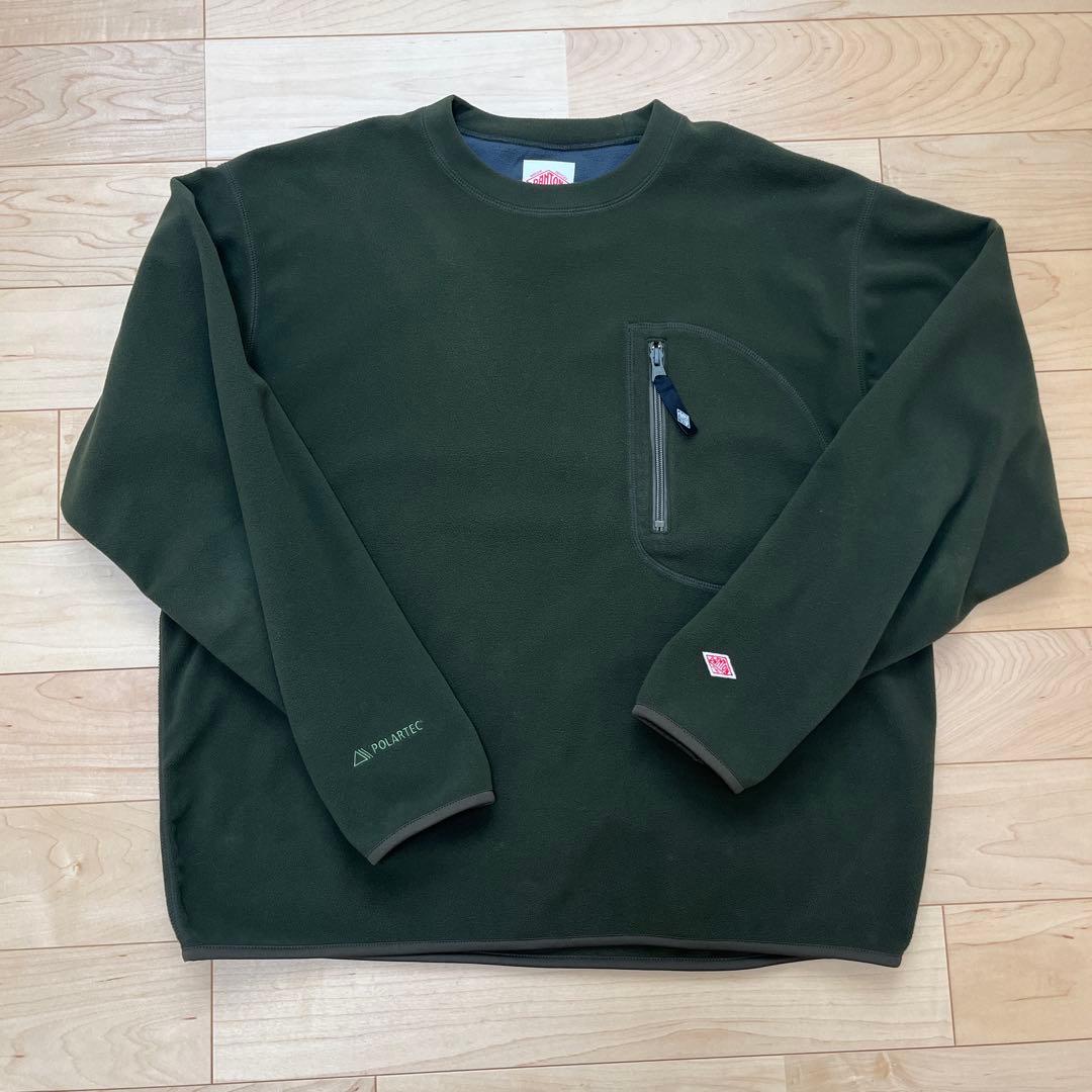 け*ん様 【美品】ダントン フリース プルオーバー 40 オリーブ カーキ