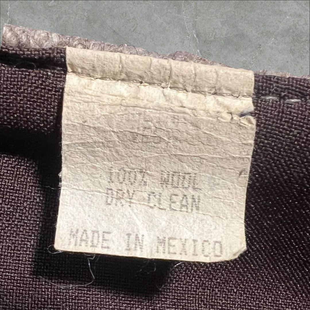 ヴィンテージ ネイティブ柄 ウール100% 手織りコンチョベストメキシコ製古着