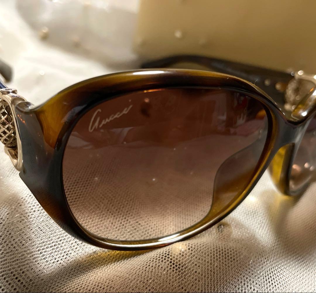 未使用品 GUCCI グッチ サングラス GG3726 ブラウン ベッコウ柄
