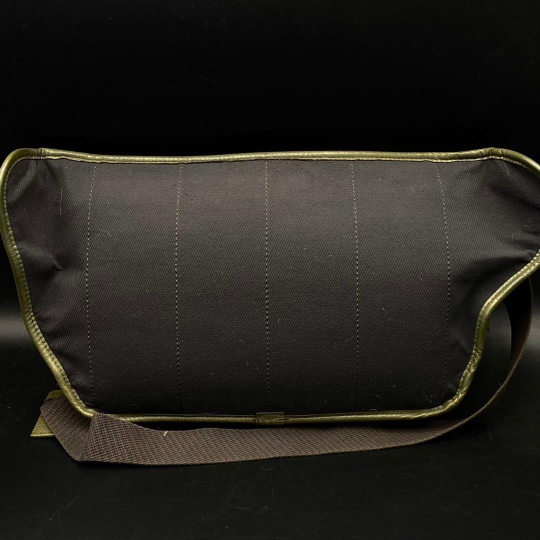 フジタカ ウエストバッグ カーキ レザー