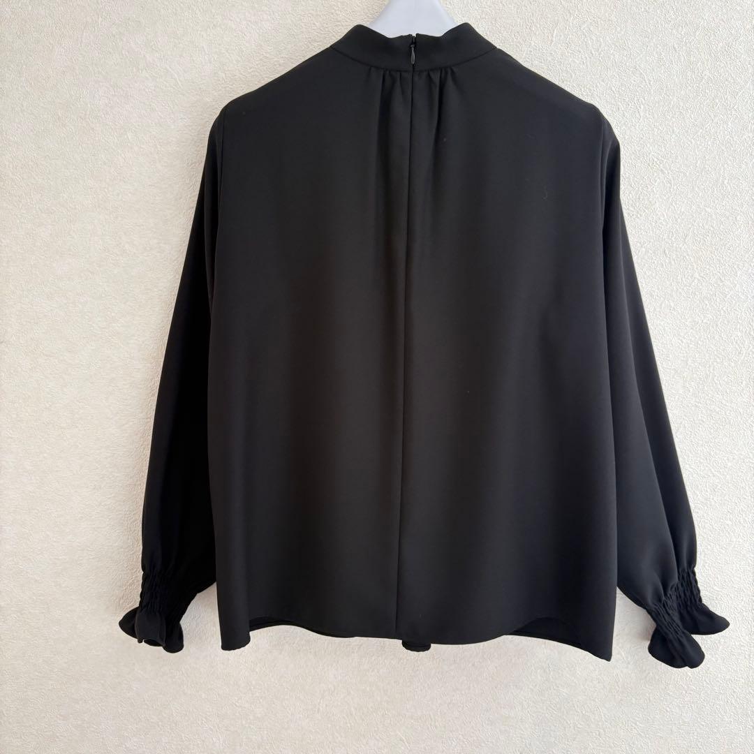 試着のみ　セオリーリュクス　ブラウス　ハイネック　ギャザー