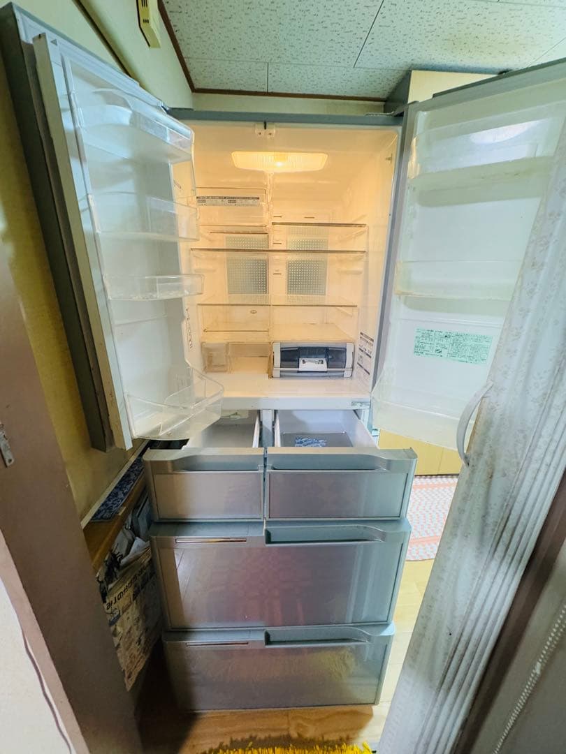 福岡発　HITACHI 日立 冷蔵庫 冷凍庫 動作品 6ドア 543L 大容量
