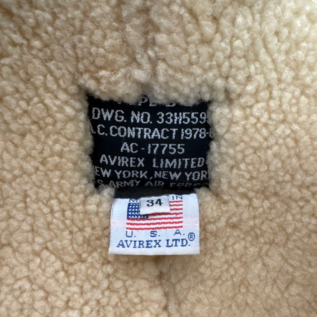 (てんとうむし)AVIREX B3フライトジャケト Made In USA