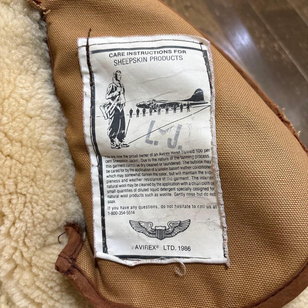 (てんとうむし)AVIREX B3フライトジャケト Made In USA