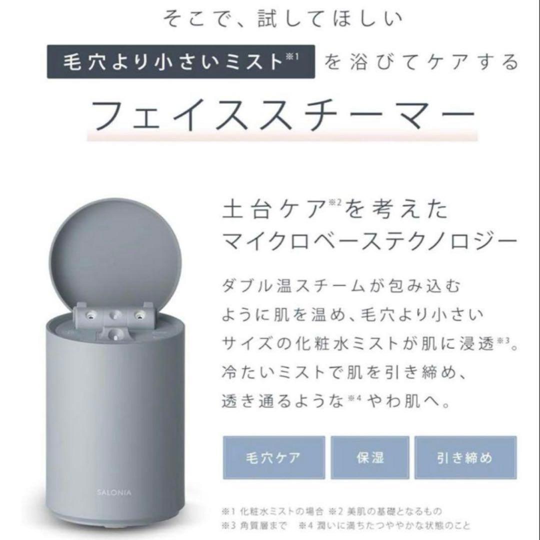 新品　SALONIA ピュアブライトスチーマー（型番 SAL22207SL）