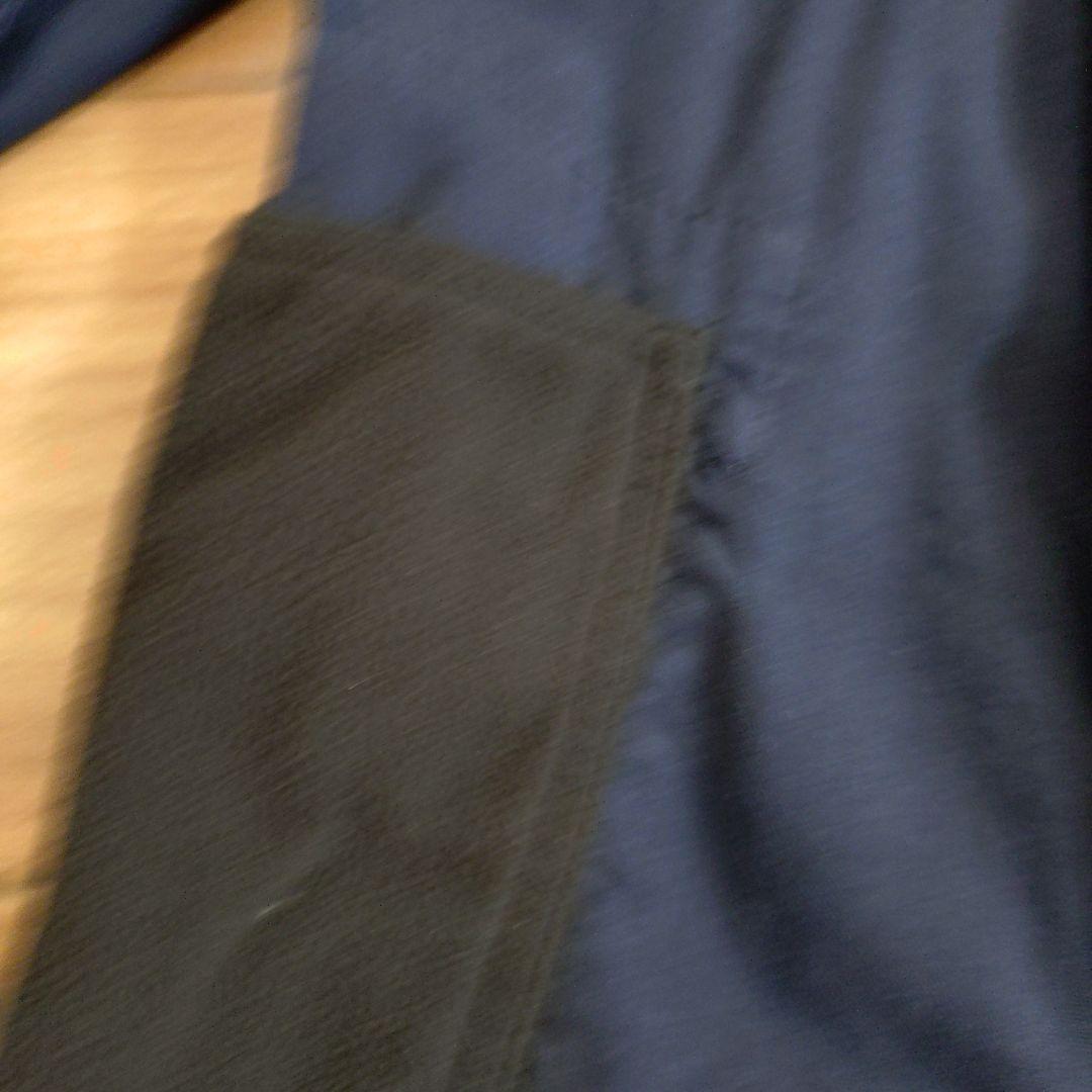 ブラックコムデギャルソン　ネイビー テーラードジャケット コットン混紡