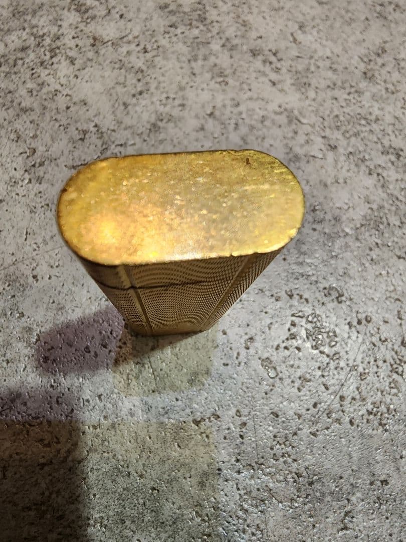 カルティエ ライター ゴールド オーバルストライプ PLAQUE OR