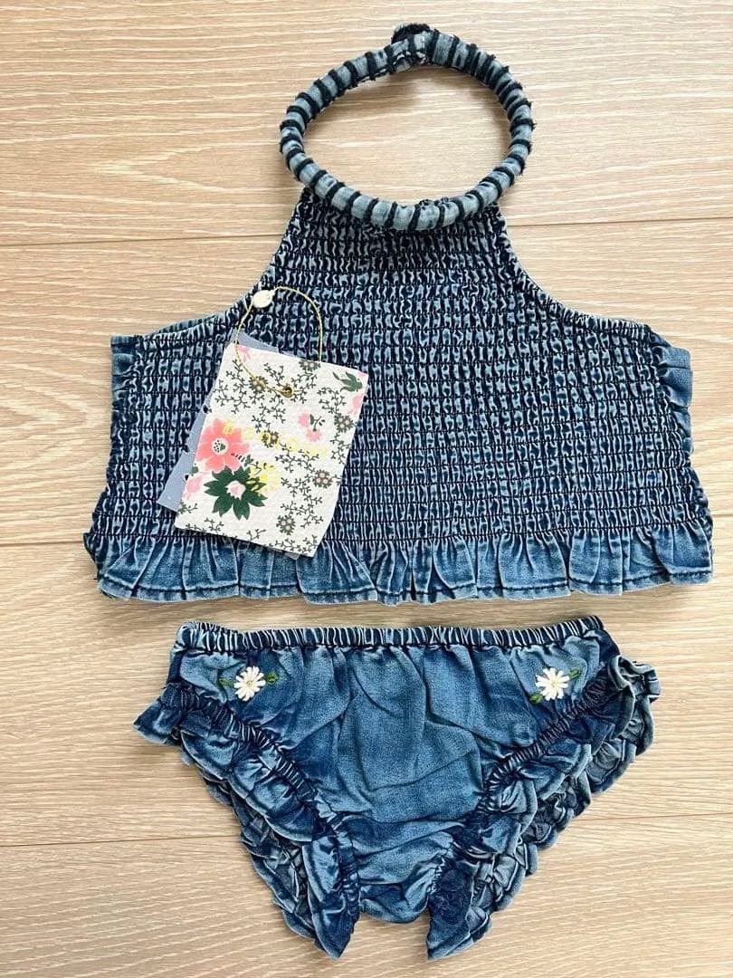 Bonjour diary デニム調セパレート水着