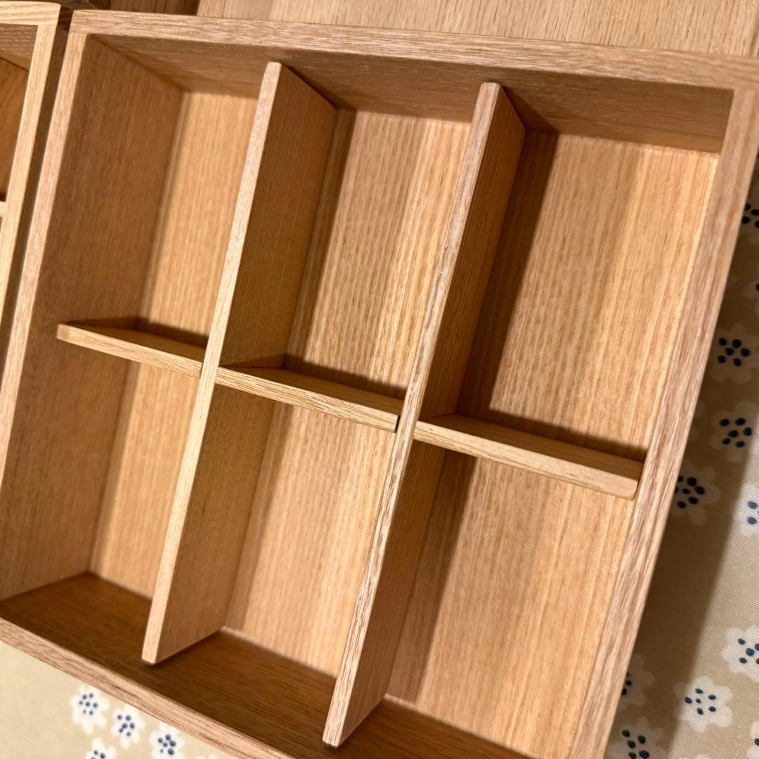 極美品　松屋漆器店　三段重箱　ナチュラル