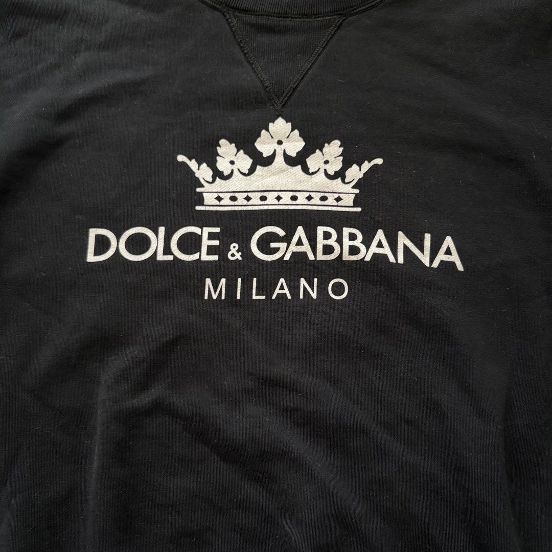 トップス DOLCE&GABBANA black SWETER DG MILANO 00s