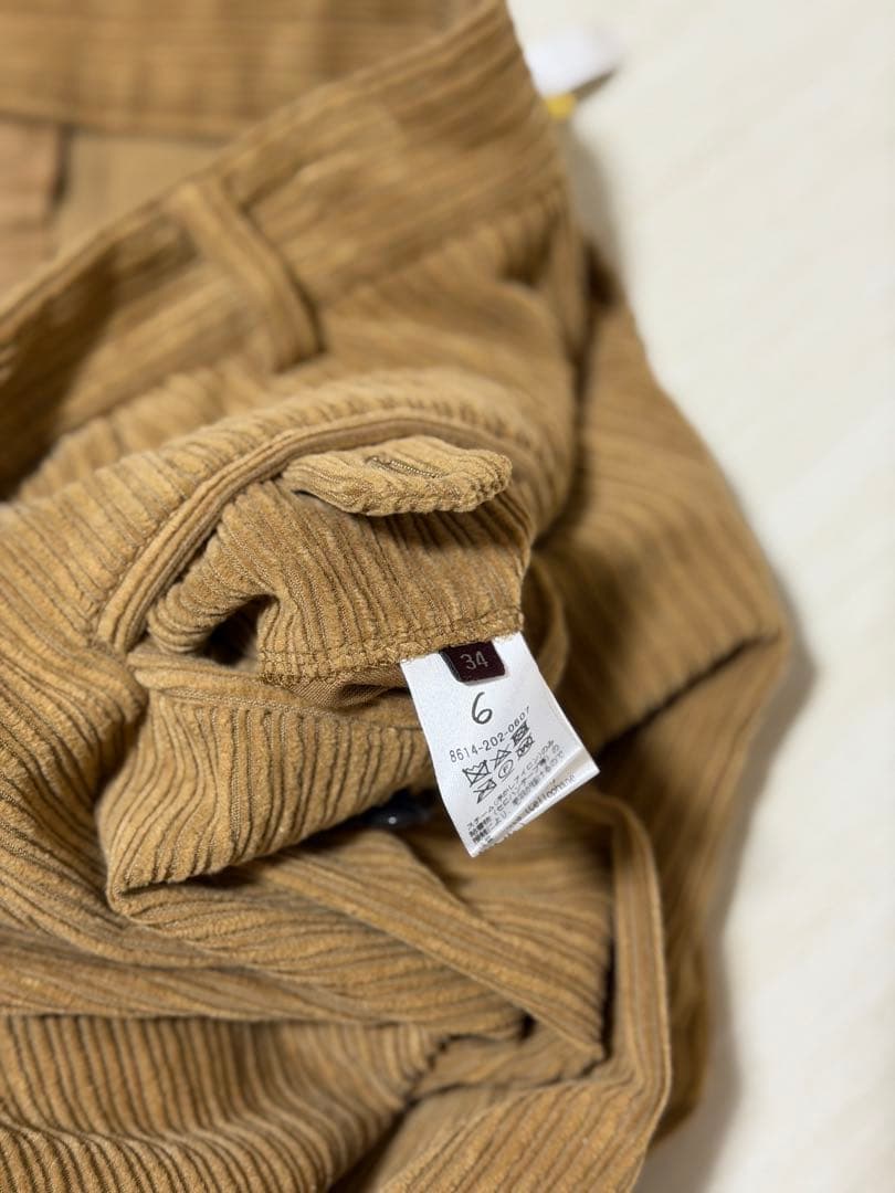 roku 6 コーデュロイパンツ 34