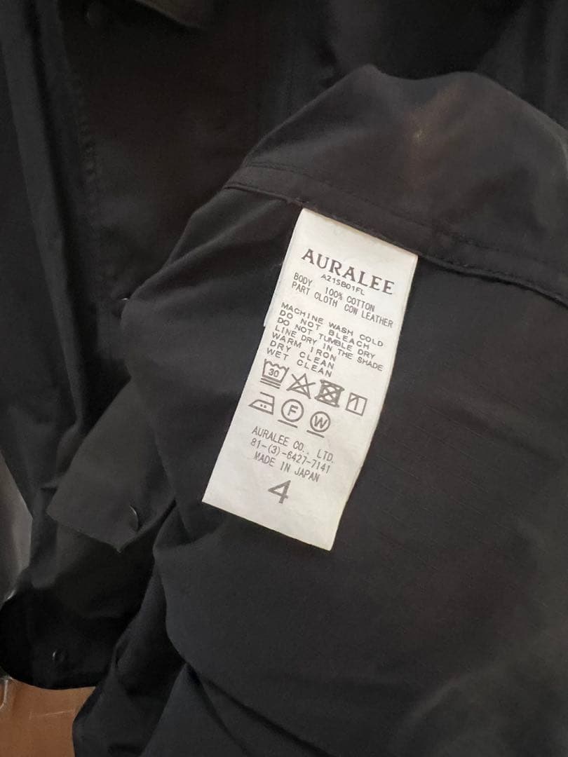 て*く様 AURALEE BIG FIELD BLOUSON A215B01FL