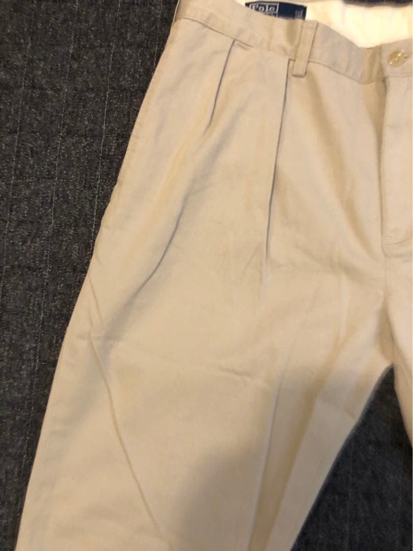 90s ラルフローレン　ツータックチノ　ETHAN PANT スリランカ製
