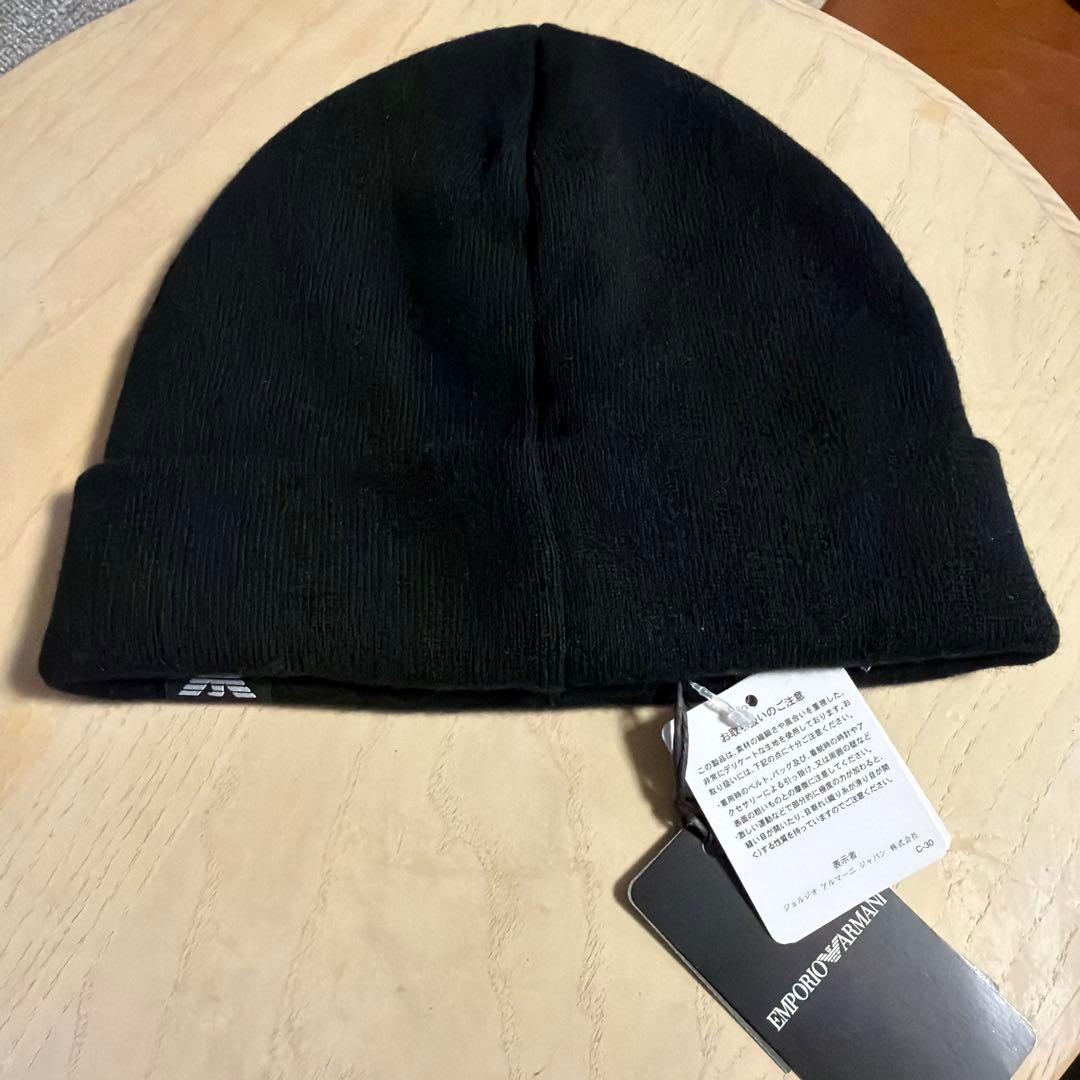 新品未使用イタリア製 エンポリオアルマーニ ビーニー armani タグ付