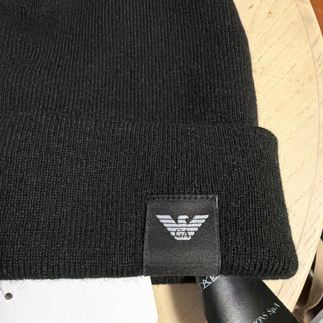 新品未使用イタリア製 エンポリオアルマーニ ビーニー armani タグ付